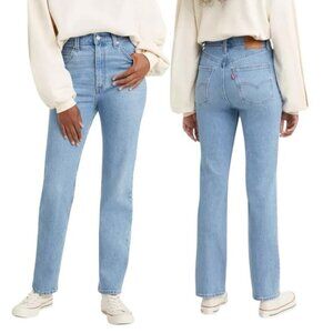 Levi’s 70s High Slim Straight Jeans Size 24 Light Wash Vintage Stonewash Style